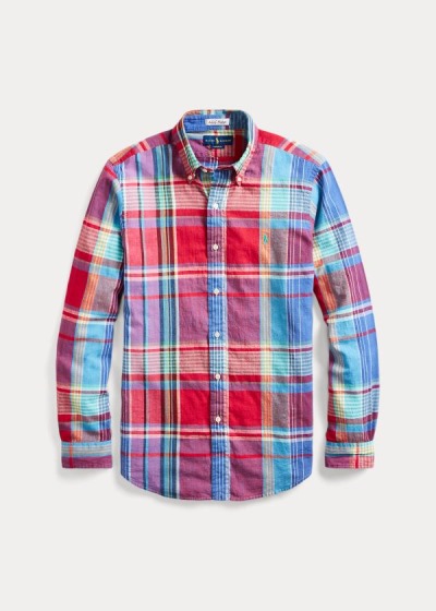 Men's Polo Ralph Lauren Classic Fit Madras Shirts | 502839VKB